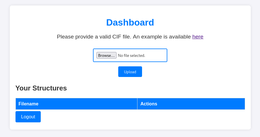 Chemistry Upload Page
