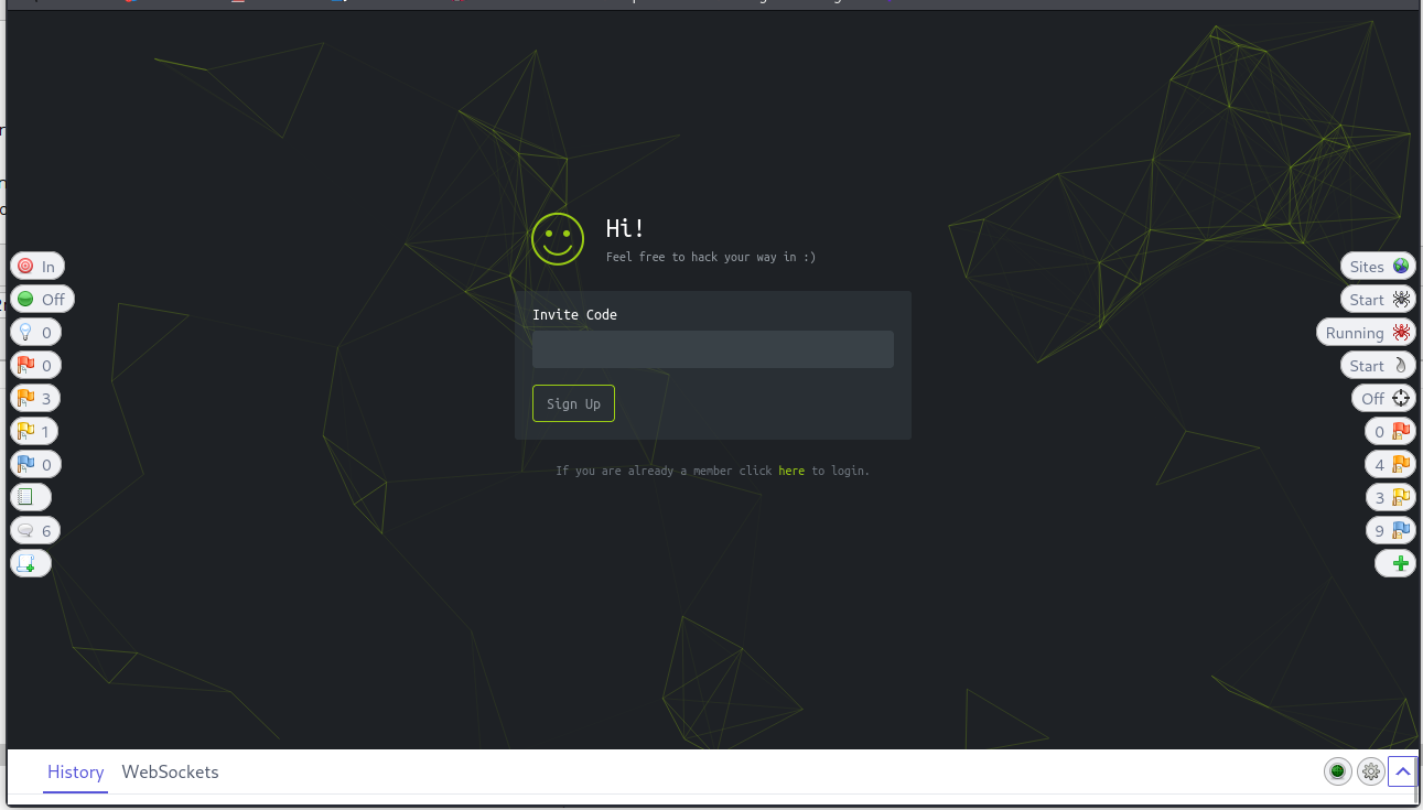 Invite page
