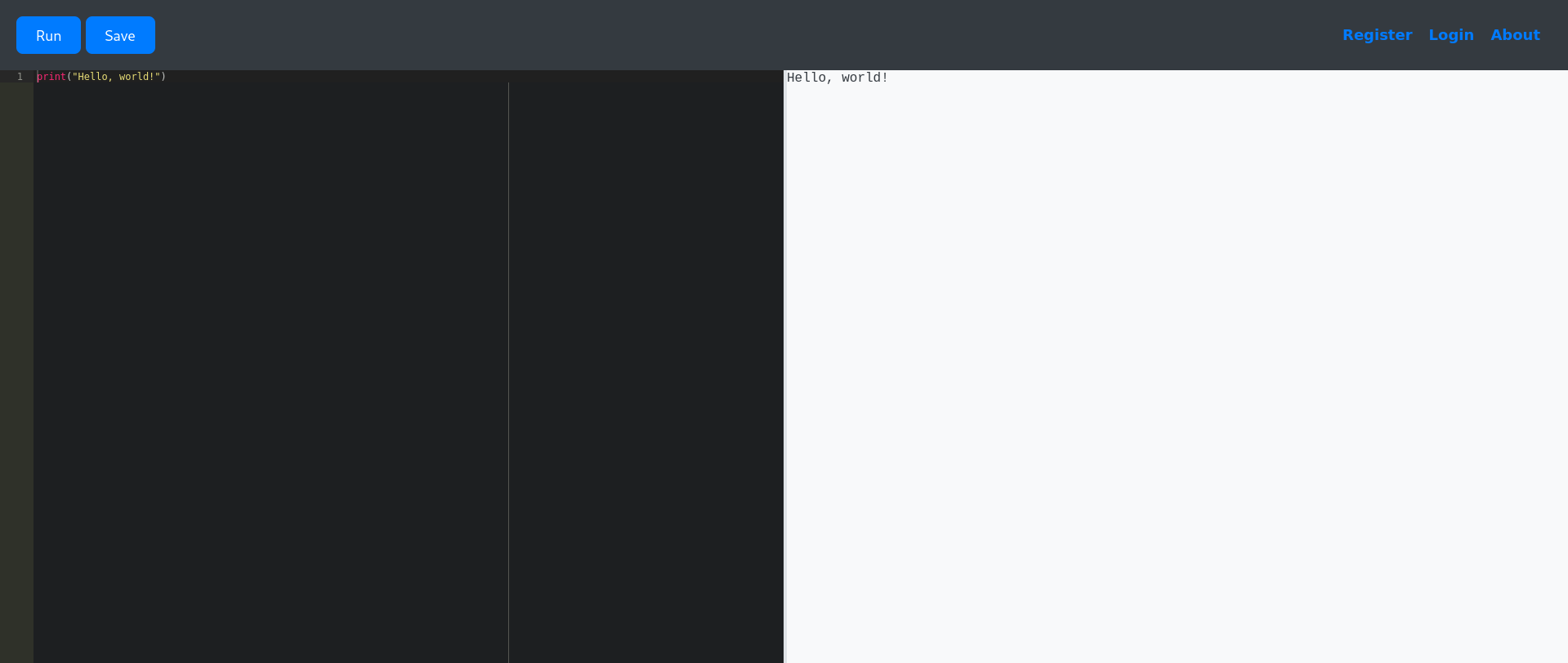 Landing page