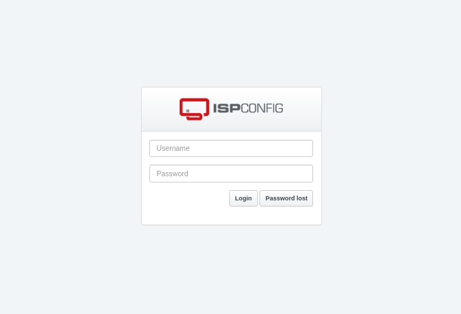 ISP Config page
